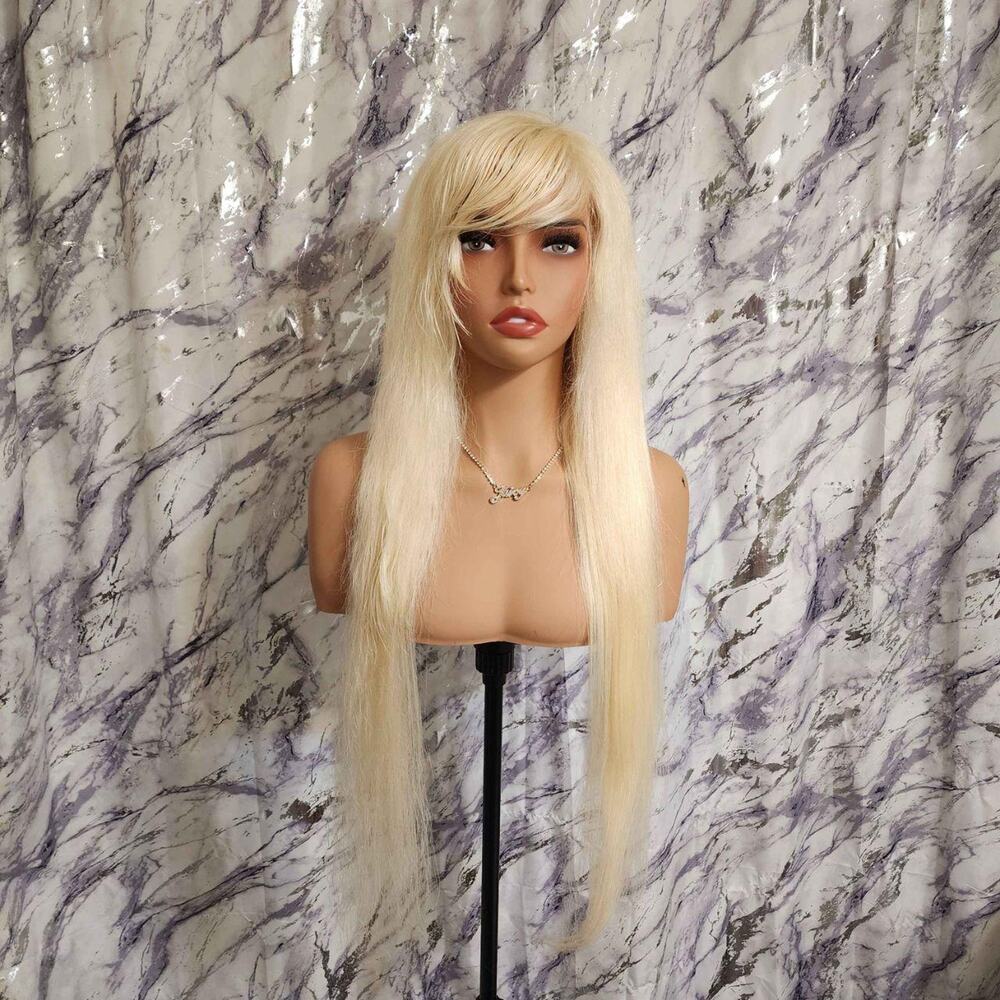 Blonde Remy Human Hair Scene Wig, 24 Inch 13x6 Lace Front